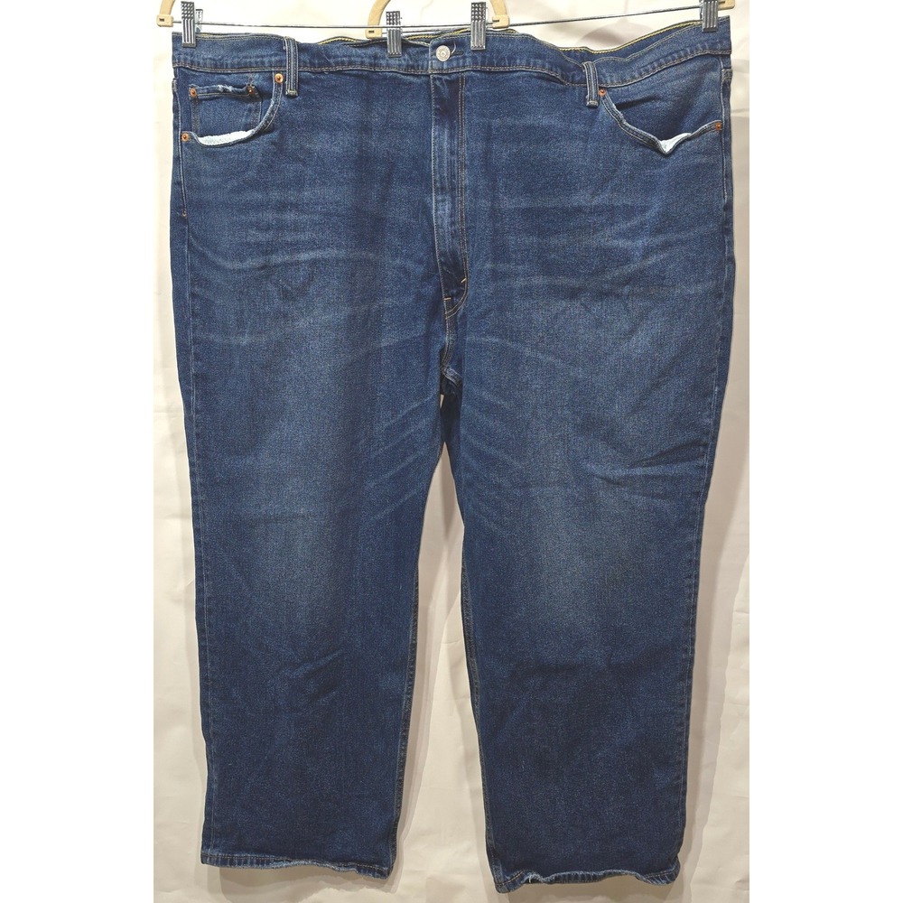 Levis 559 Relaxed Straight Mens Jeans Dark Wash Denim W58 L30 Blue Big and Tall